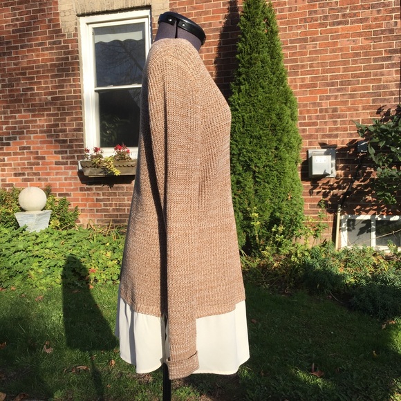 🦋 3 for $25 - Faded Glory Faux Layer Melange Knit Sweater - Picture 5 of 8